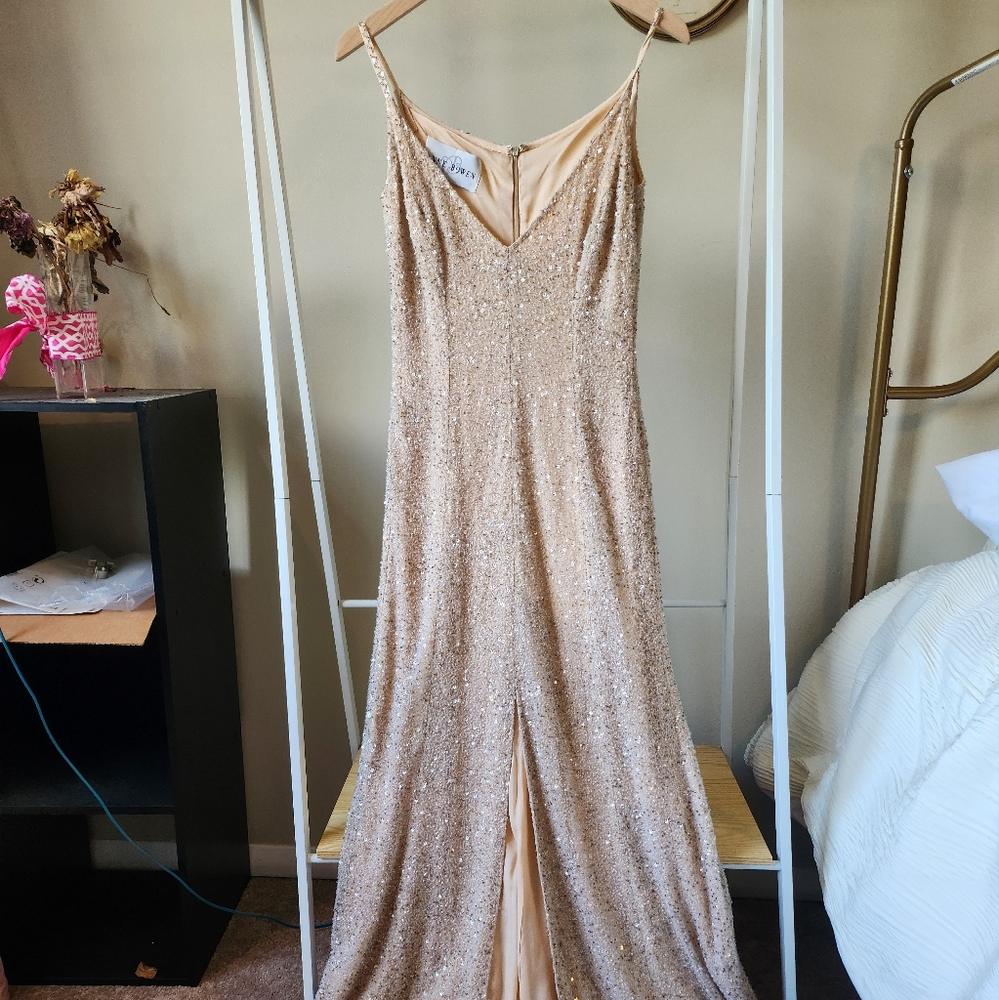 Beaded floor length dress